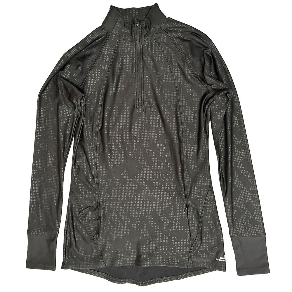 Athletic Sports BCG Sports Women's Jacket‎ Top Medium Fitted Black Pocket